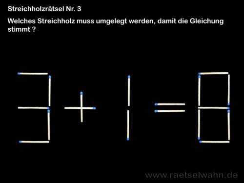 Streichholzrätsel Nr.3