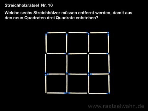 Streichholzrätsel Nr.10